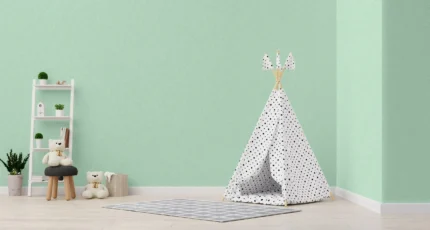 Green Embossed Wallpaper – Washable Durability (8943-1)